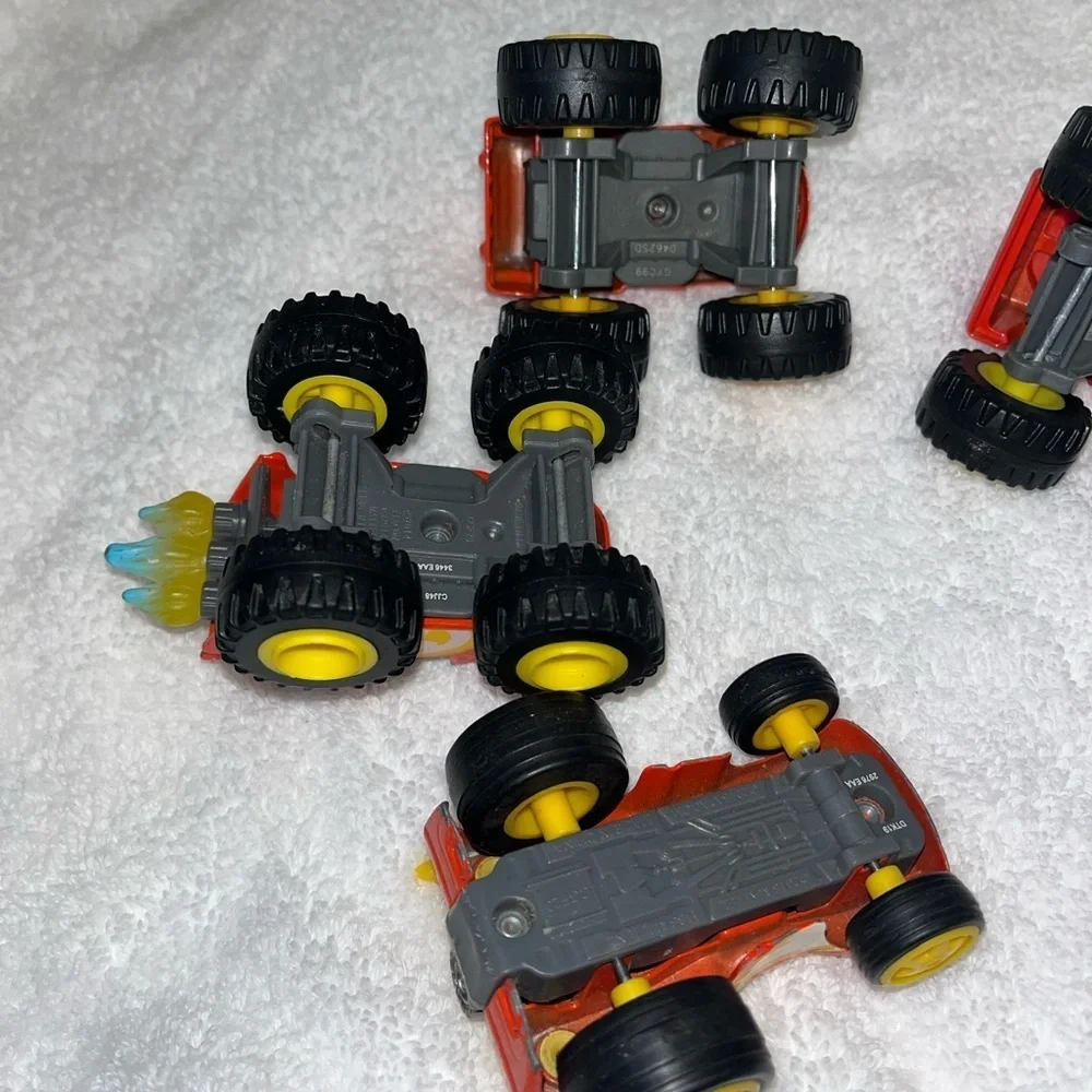 Blaze And Monster Machines 2014 Diecast Lot Of Blaze toy trucks, cars and AJ